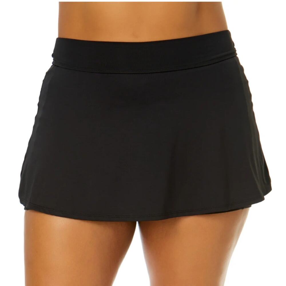 New Anne Cole plus size black swim skirt size 18W
